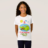 glimlachen krokodillenleeftijd Birthday T-shirt (Voorkant volledig)