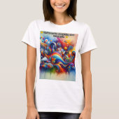Glimlachen maakt alles lichter t-shirt (Voorkant)