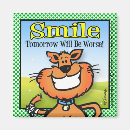 glimlachen magneet (Voorkant)