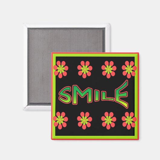 glimlachen magneet (Voorkant / Achterkant)