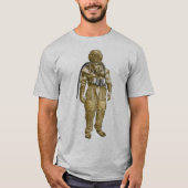glimlachen met duikhelm en -gordel t-shirt (Voorkant)