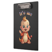 Glimlachen naar de vreugde van een schattige baby  klembord (Links)