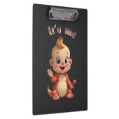 Glimlachen naar de vreugde van een schattige baby  klembord (Rechts)