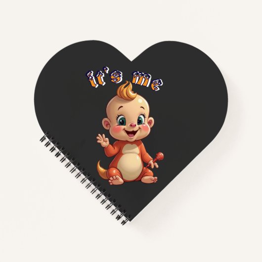 Glimlachen naar de vreugde van een schattige baby notitieboek (Voorkant)