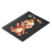 Glimlachen naar de vreugde van een schattige baby  notitieboek (Linkerzijde)