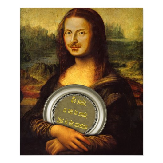 Glimlachen of niet glimlachen foto afdruk (Voorkant)