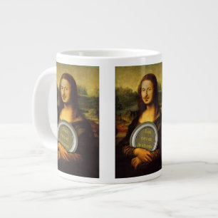Glimlachen of niet glimlachen grote koffiekop