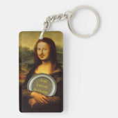Glimlachen of niet glimlachen sleutelhanger (achterkant)