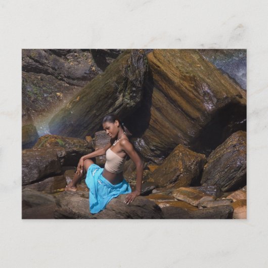 glimlachen op de rotsen briefkaart (Voorkant)