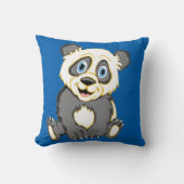 glimlachen op het Panda-plein Pillow Kussen (Voorkant)