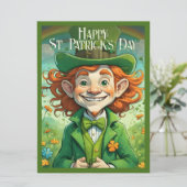 Glimlachen op St. Patrick's Day (Staand voorkant)