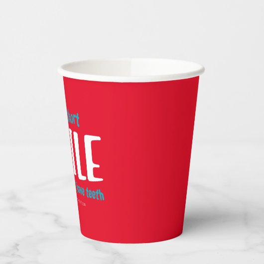 glimlachen papieren bekers (Links)