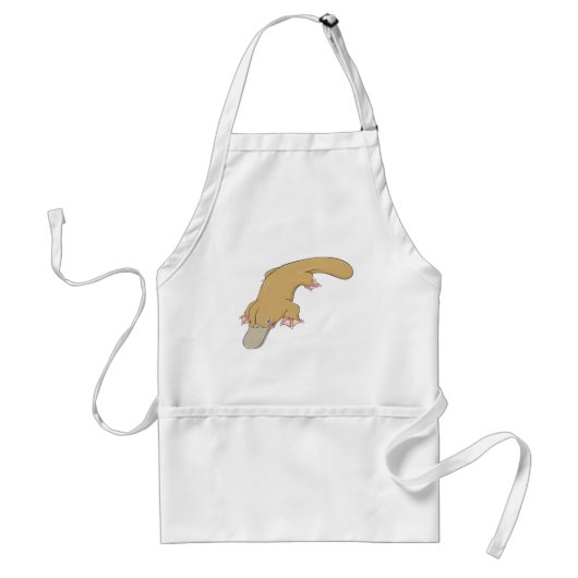 glimlachen Platypus Standaard Schort (Voorkant)