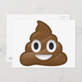 glimlachen Poop Emoji Briefkaart (Voorkant / Achterkant)