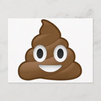 glimlachen Poop Emoji Briefkaart