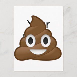 glimlachen Poop Emoji Briefkaart