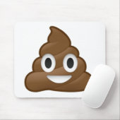 glimlachen Poop Emoji Muismat (Met muis)