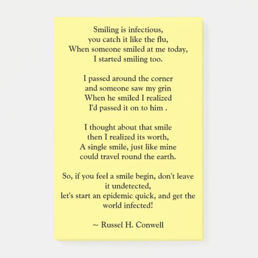 glimlachen post-it® notes (Voorkant)