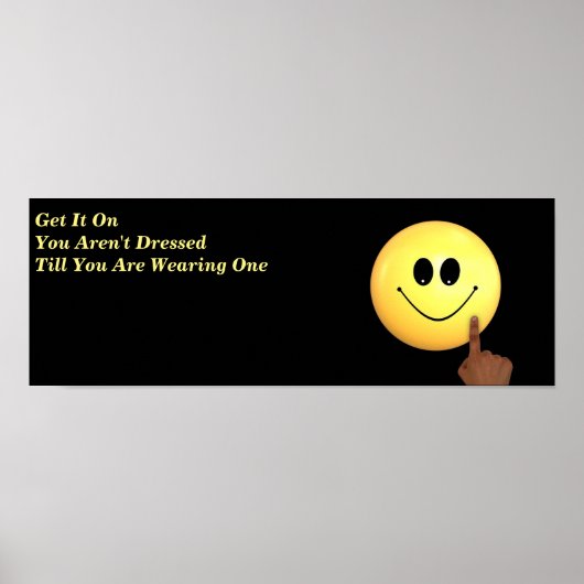 glimlachen poster (Voorkant)