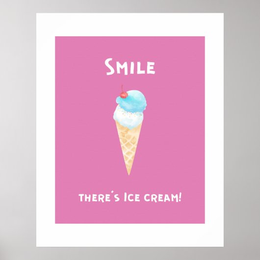 glimlachen poster (Voorkant)