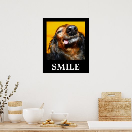 glimlachen poster (Keuken)