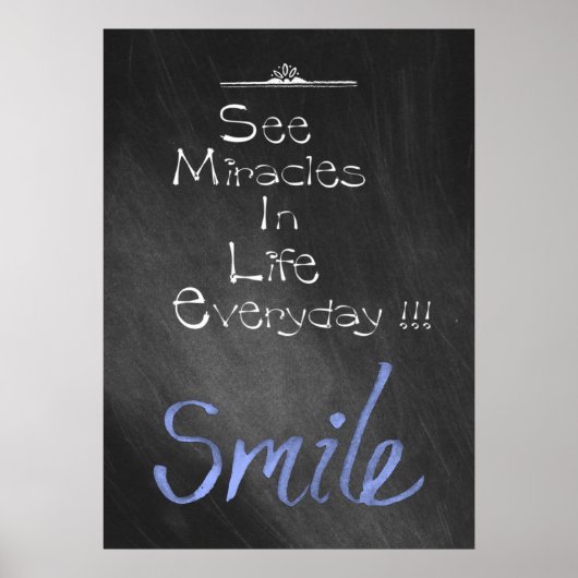 glimlachen poster (Voorkant)