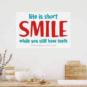 glimlachen poster