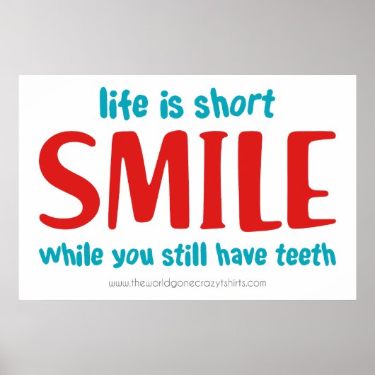 glimlachen poster (Voorkant)