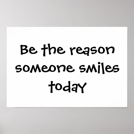 glimlachen poster (Voorkant)