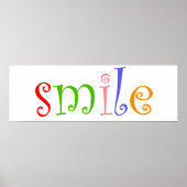 glimlachen poster (Voorkant)