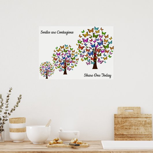 glimlachen poster (Keuken)