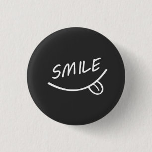 glimlachen ronde button 3,2 cm