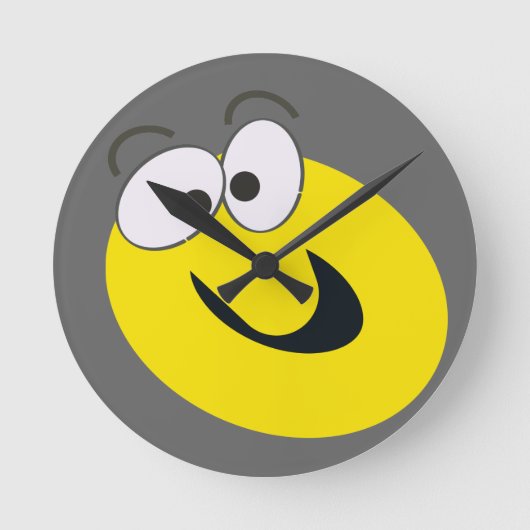 glimlachen ronde klok (Voorkant)
