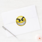 glimlachen ronde sticker (Envelop)