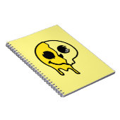 glimlachen schedelgezicht notitieboek (Rechterzijde)