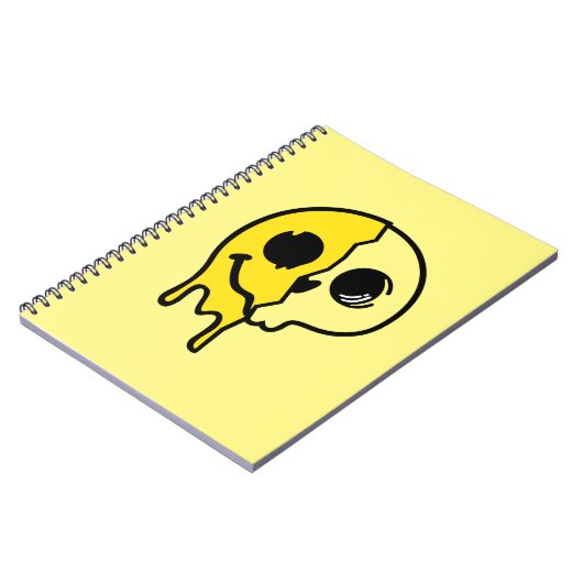 glimlachen schedelgezicht notitieboek (Linkerzijde)