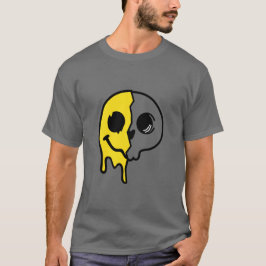 glimlachen schedelgezicht t-shirt