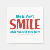 glimlachen servet (Voorkant)