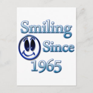 Glimlachen sinds 1965 briefkaart