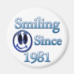 glimlachen sinds 1981 magneet