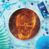 glimlachen Skull Halloween Papieren Bordje (Feest)