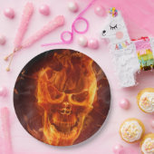 glimlachen Skull Halloween Papieren Bordje (Feest)