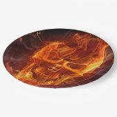 glimlachen Skull Halloween Papieren Bordje (Gekanteld)