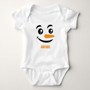 glimlachen Snowman Face Romper