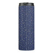 glimlachen Snowman Pet Scarf String-kerstlampjes Thermosbeker (Achterkant)