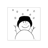 glimlachen Snowman Rubberstempel (Afrduk)