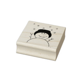 glimlachen Snowman Rubberstempel
