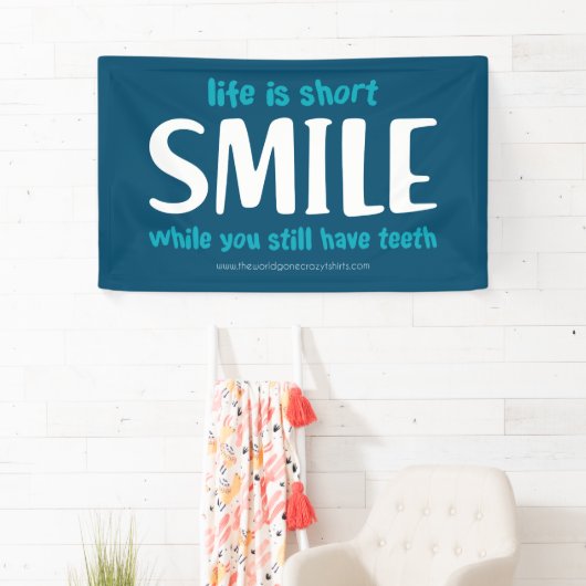 glimlachen spandoek (Insitu)