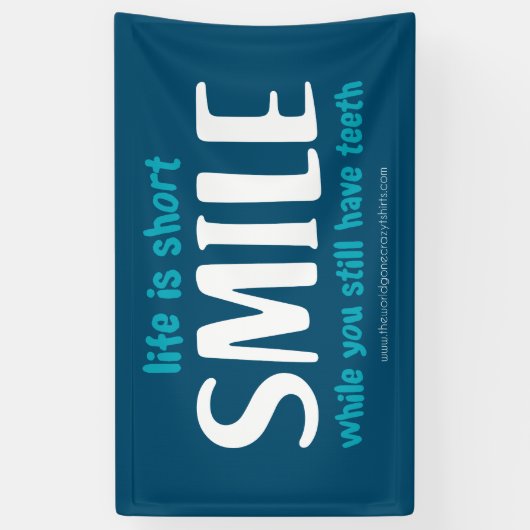 glimlachen spandoek (Verticaal)