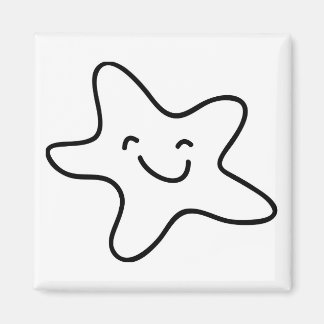glimlachen Starfish Clipart Magneet